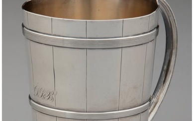 74243: A Gorham Mfg. Co. Silver Barrel-Form Cup, Provid