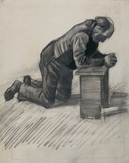 OLD MAN PRAYING, Vincent van Gogh