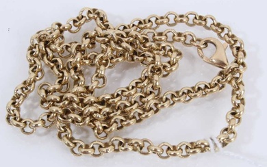9ct gold belcher link chain necklace