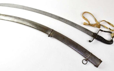 A 1796 pattern light cavalry trooper's sword, the 32" curved...