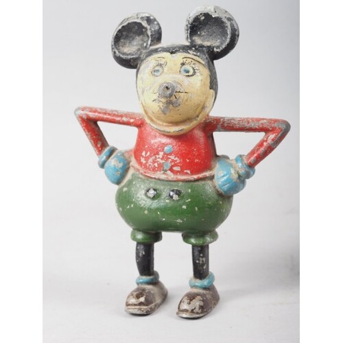 A 1930s French painted aluminium Mickey Mouse/Steamboat Will...