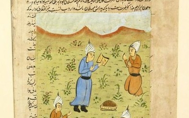 A 19TH CENTURY INDIAN MUGHAL MINIATURE PAINTING