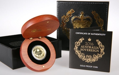 A 2016 AUSTRALIA GOLD PROOF SOVEREIGN, Perth Mint, no.