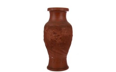 A 20TH CENTURY CHINESE TERRACOTTA VASE