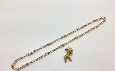 A 9ct Gold Fancy Link Chain, (7grams); together with a novel...