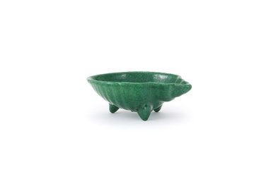 A Chinese green crackled glazed washer