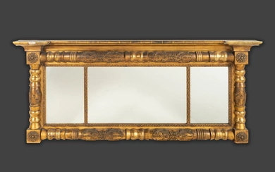 A Classical Giltwood Overmantel Mirror