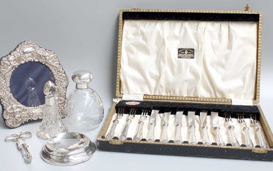 A Collection of Assorted Silver and Silver-Mounted Items, including a...
