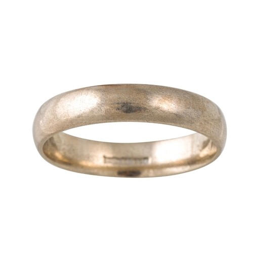 A GENT'S 9CT GOLD BAND, size Y - Z