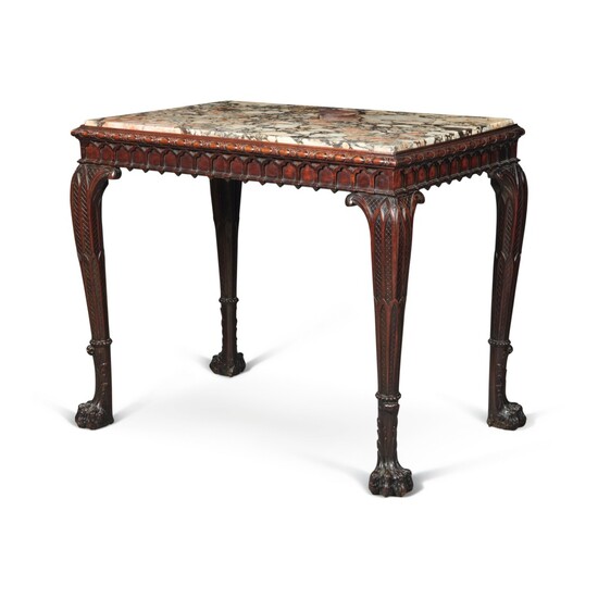 A George II Style Mahogany Pier Table, 19th Century