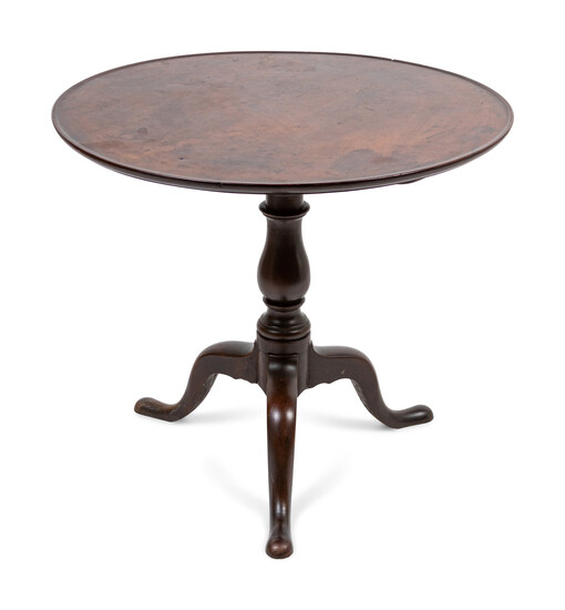 A George III Mahogany Tilt-Top Tea Table