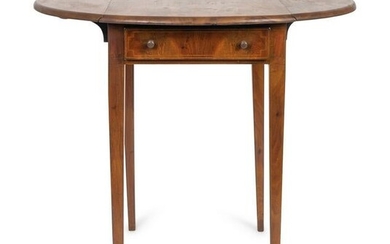 A George III Style Mahogany Small Pembroke Table and a