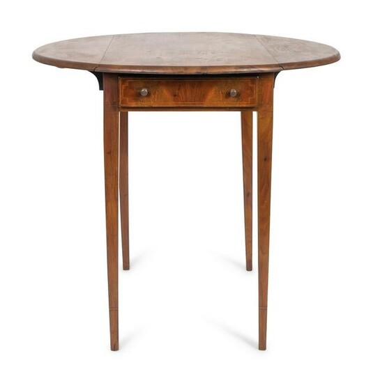 A George III Style Mahogany Small Pembroke Table and a
