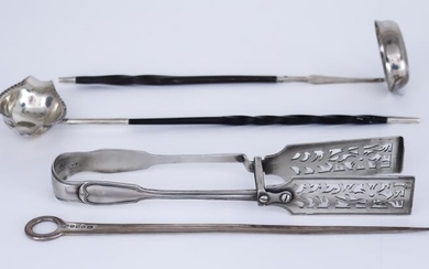 A Pair of Victorian Silver Fiddle and Thread Pattern...