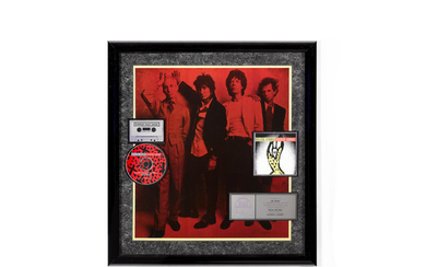 A Rolling Stones "Platinum" Sales Award Ford The Album Voodoo Lounge