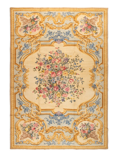 A Savonnerie Style Wool Rug