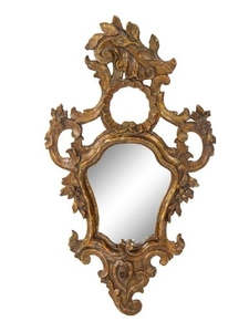 A Venetian Rococo Giltwood Mirror