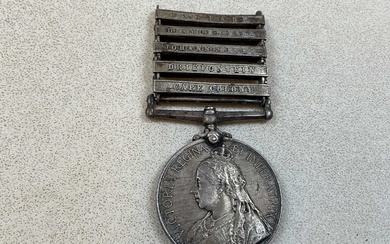 A Victorian Queen's South Africa medal, awarded to 64413 B.O.M.Sgt...
