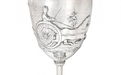 A Victorian Silver Goblet, by Augustus George Piesse, London, 1865,...
