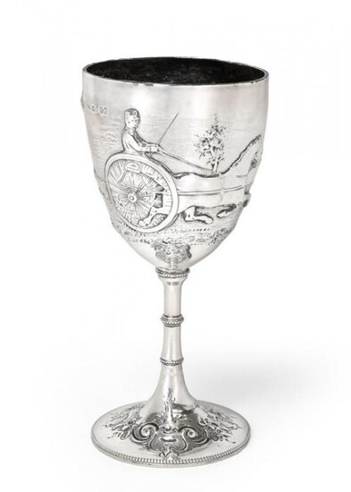 A Victorian Silver Goblet, by Augustus George Piesse, London, 1865,...