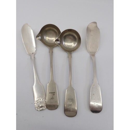 A collection of silverware (Irish) approx. 145 grams