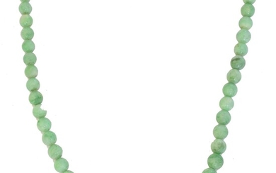 A jade necklace