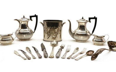 A large collection of mixed silver-plated ware
