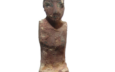 A nice Egyptian painted wood figure, Middle Kingdom