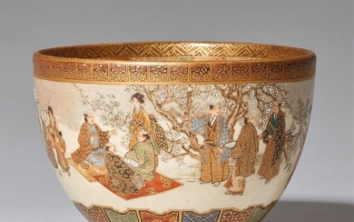 A small deep Satsuma bowl. Kyoto. Late 19th century