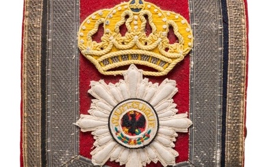 A textile saddle part for NCOs of the Garde du Corps
