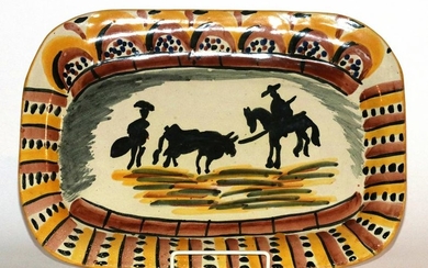 AFTER PABLO PICASSO, ART POTTERY PLATTER