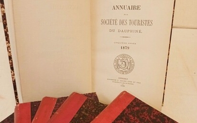 [ALPES - OISANS]. Annuaires de la Société des Touristes du Dauphiné. Grenoble, Allier, 1887-1890. 7...