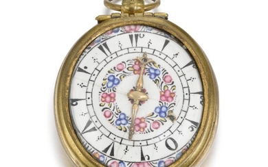 ARLAUD | A GILT-METAL OVAL VERGE WATCH MADE FOR THE TURKISH MARKET LATE 17TH CENTURY