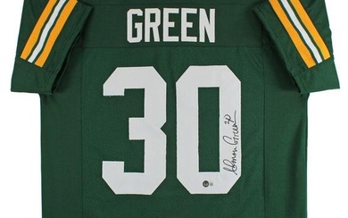 Ahman Green Signed Green Pro Style Jersey Autographed BAS Witnessed