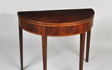 American Federal Demilune Card Table