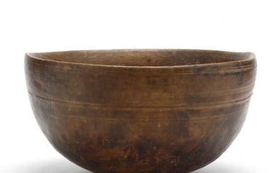 An Antique Asian Burl Wood Bowl