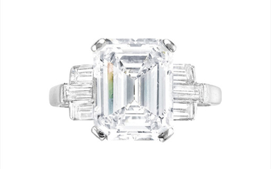 An Art Deco Diamond Ring, Circa 1930s, Art Deco 3.17克拉 H/VS2 方形鑽石戒指, 約1930年代Art Deco 3.17克拉 H/VS2 方形鑽石戒指, 約1930年代