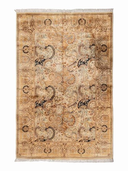An Indian Wool and Silk Rug
