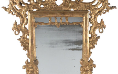 An Italian Carved and Giltwood Mirror