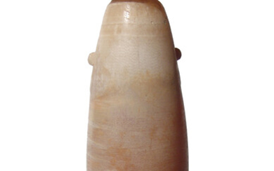 An attractive Egyptian alabaster alabastron