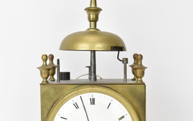 An early 19th century French capucine travel alarm clock,...