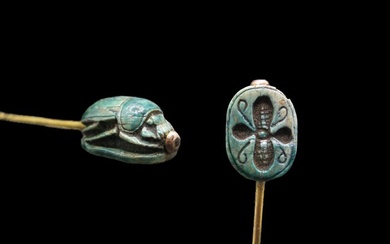 Ancient Egyptian Steatite Scarab Stickpin - No Reserve (No Reserve Price)