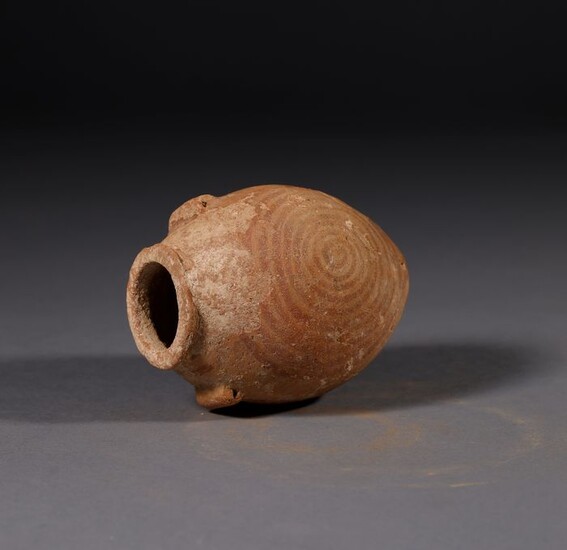 Ancient Egyptian Terracotta Nagada jar - 10×9×9 cm - (1)