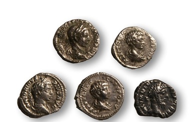 Ancient Roman Imperial Coins - Mixed AR Denarius Group [5]
