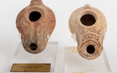 Ancient Samaritan Terracotta Oil Lamps, 2