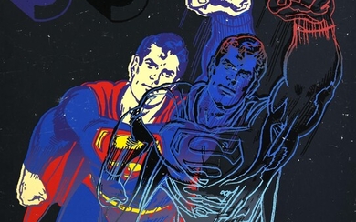 Andy Warhol (1928 - 1987) SUPERMAN (MYTHS SUITE) serigrafia a colori con polvere di diamante...