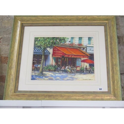 Anthony Orme cafe scene entitled Breakfast in the shade Pari...
