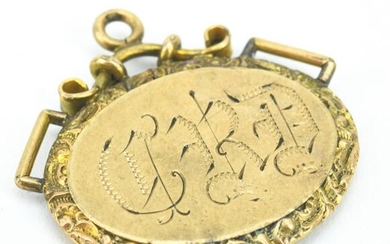Antique 19th C Yellow Gold Pendant Fob