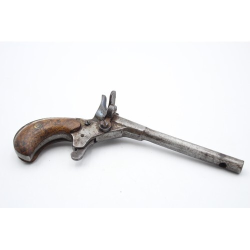 Antique Pistol with Wooden Handle