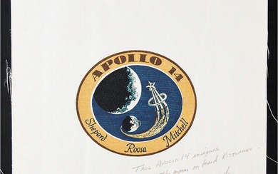 Apollo 14 Flown Beta Cloth Signed by Alan Shepard